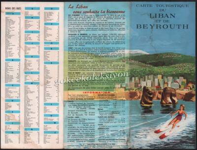 1960 Lübnan-Beyrut Turist Rehberi EFM463 - 1
