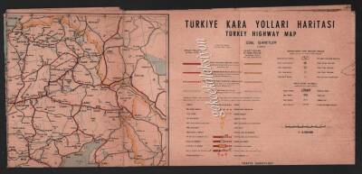 1960 Türkiye Karayoları Haritası EFM259 - 6