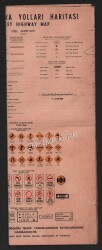 1960 Türkiye Karayoları Haritası EFM259 - Gökçekoleksiyon