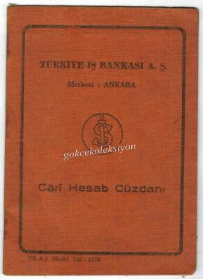 1960 Yılı İş Bankası Cari Hesap Cüzdanı EFM420 - 1