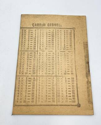1960lar Düz Çizgili Okul Defteri AOB3384 (N) - 2