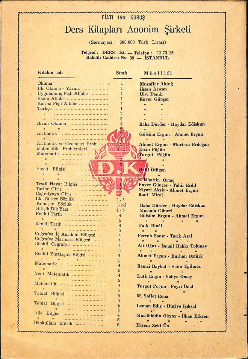 1960's İlkokul 4.Sınıf Aile Bilgisi Ders Kitabı NDR99991 - 3