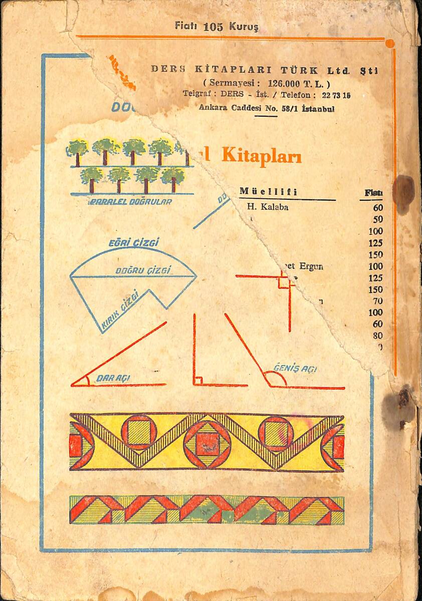 1960's İlkokul 4.Sınıf Matematik Ders Kitabı NDR100996 - 3