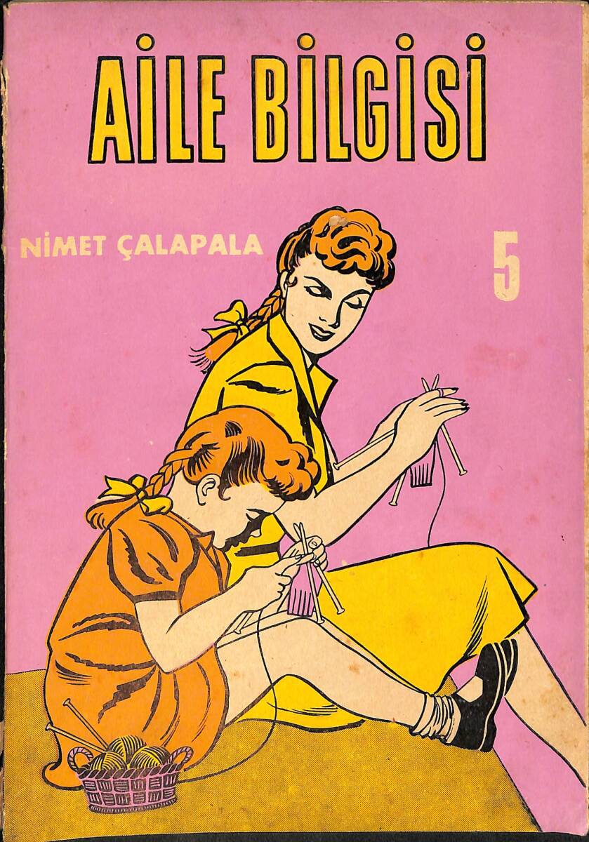 1960's İlkokul 5.Sınıf Aile Bilgisi Ders Kitabı NDR100994 - 1