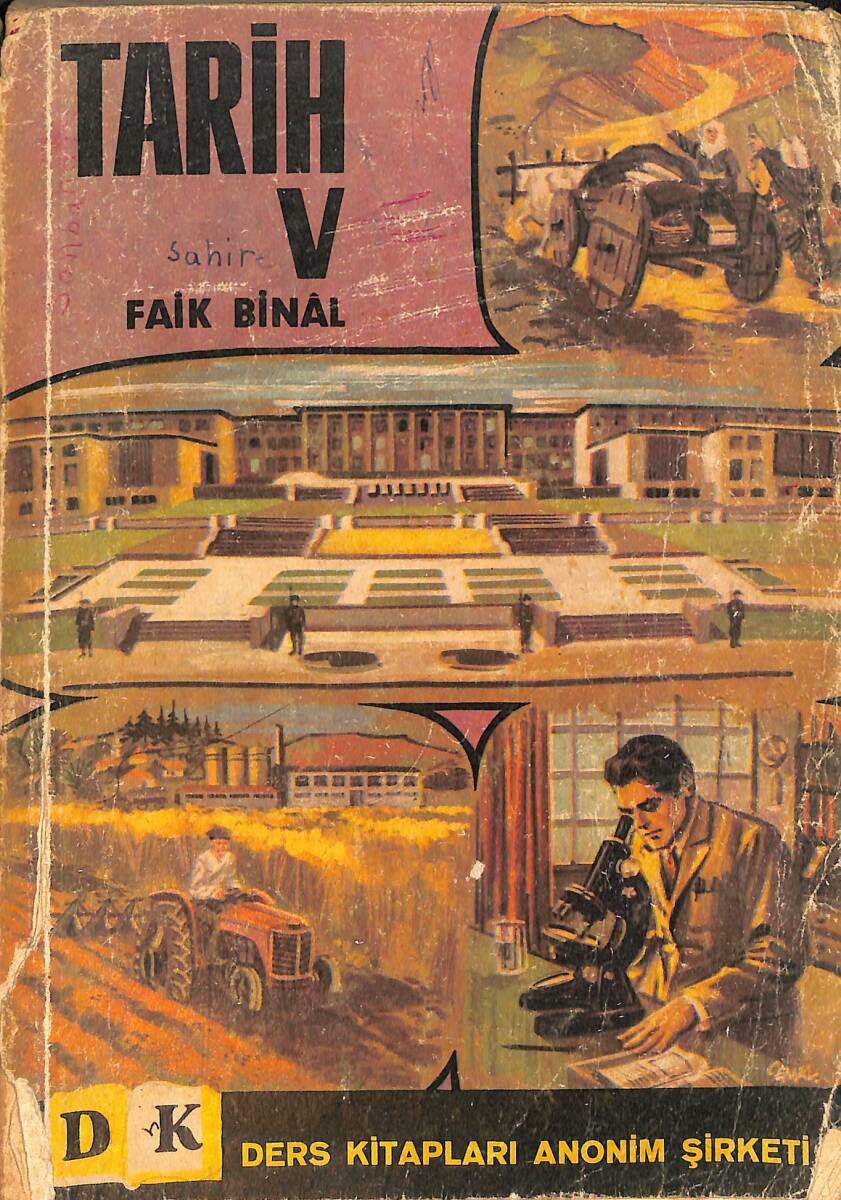 1960's İlkokul 5.Sınıf Tarih Ders Kitabı NDR100999 - 4