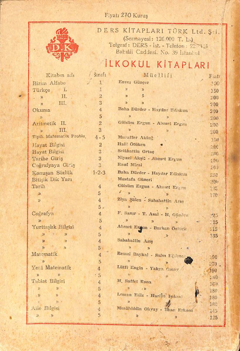1960's İlkokul Matematik 5.Sınıf Ders Kitabı NDR101006 - 3