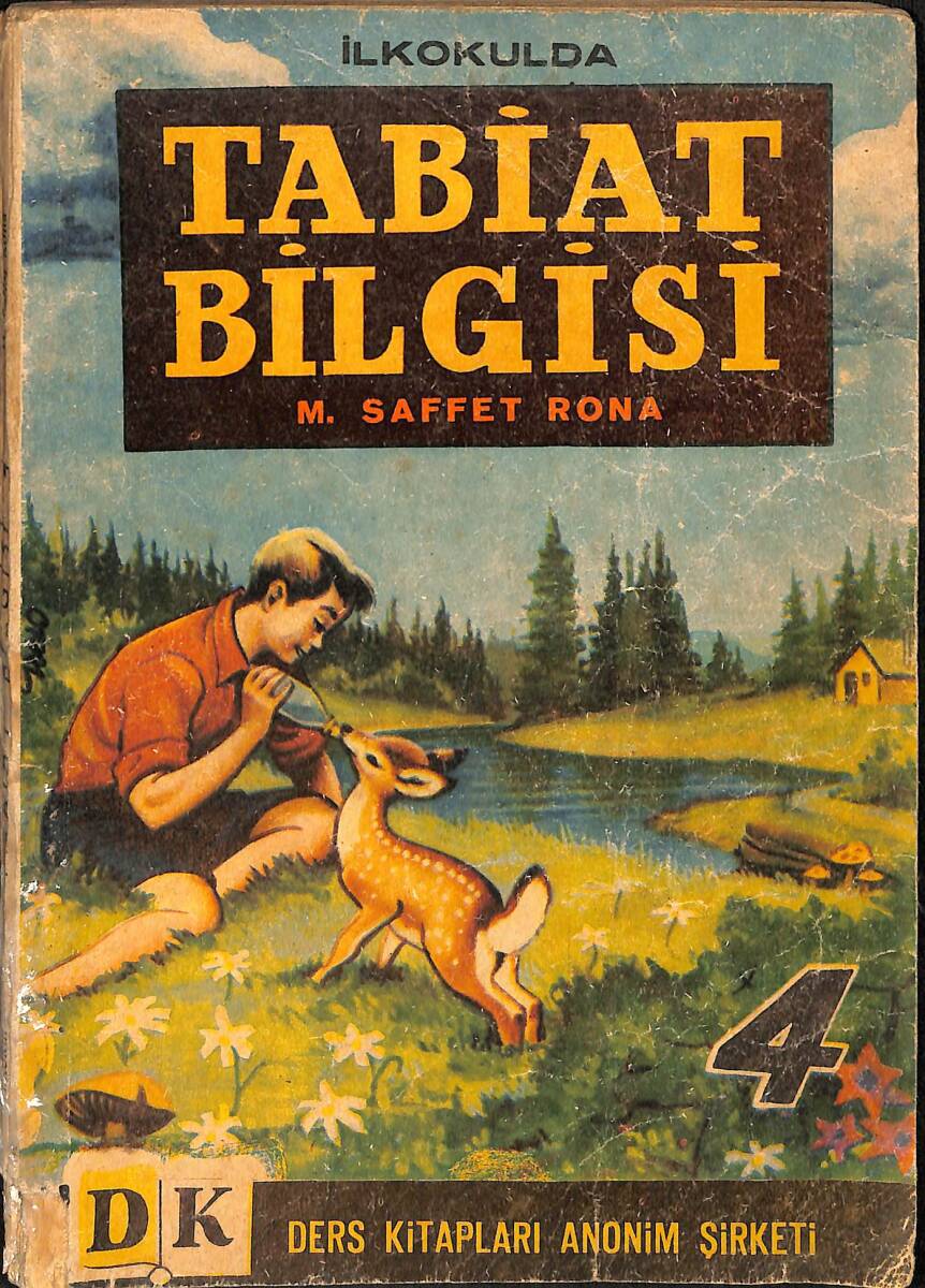 1960's İlkokulda Tabiat Bilgisi Ders Kitabı NDR100993 - 1
