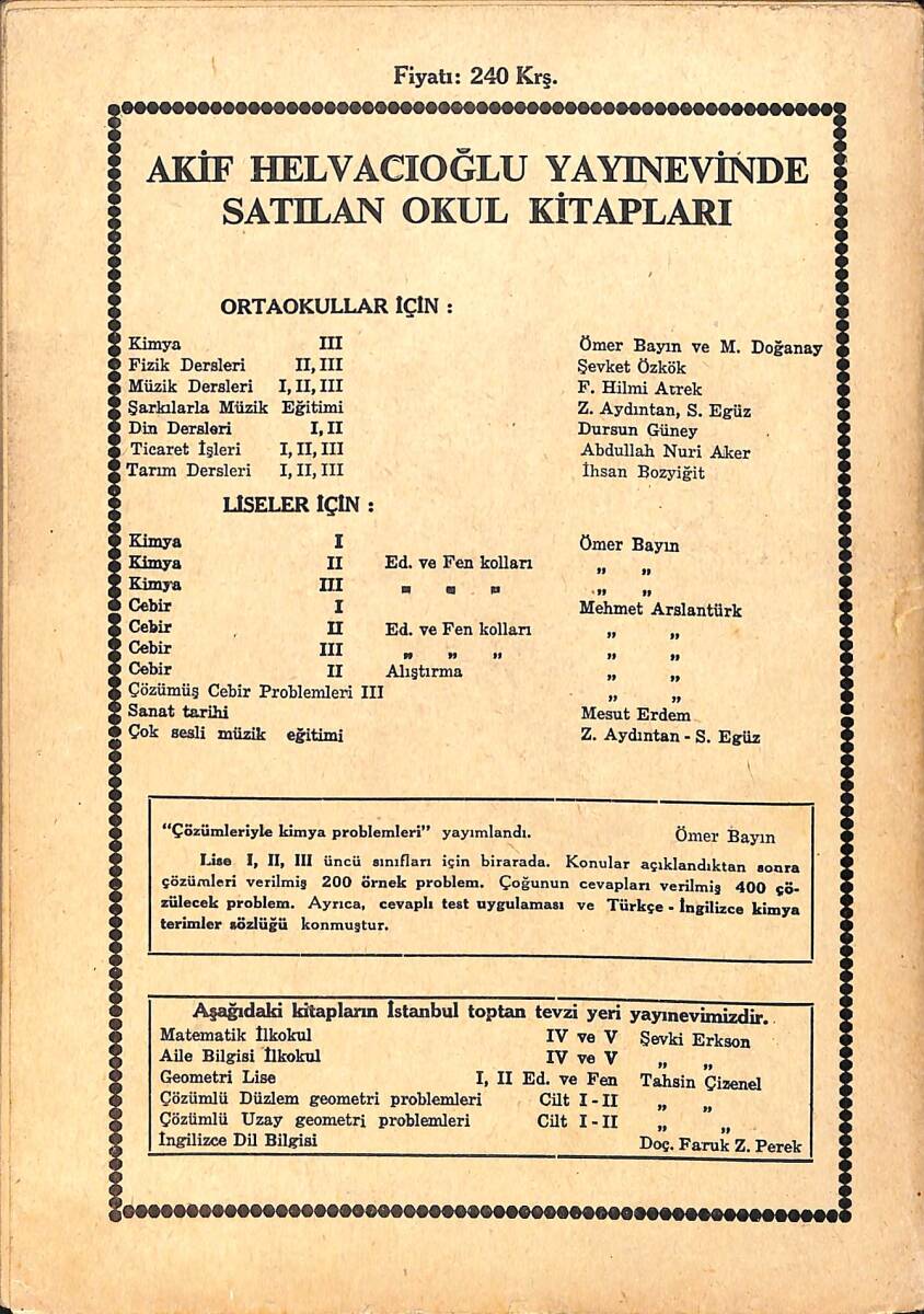 1960's Lise Cebir II.Sınıf Edebiyat Ders Kitabı NDR101004 - 3