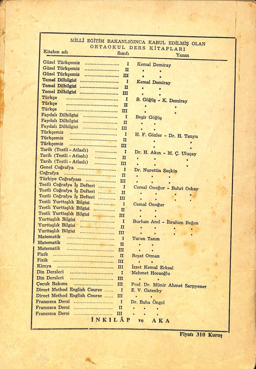 1960's Ortaokul 2.Sınıf Güzel Türkçemiz Ders Kitabı NDR99988 - 3