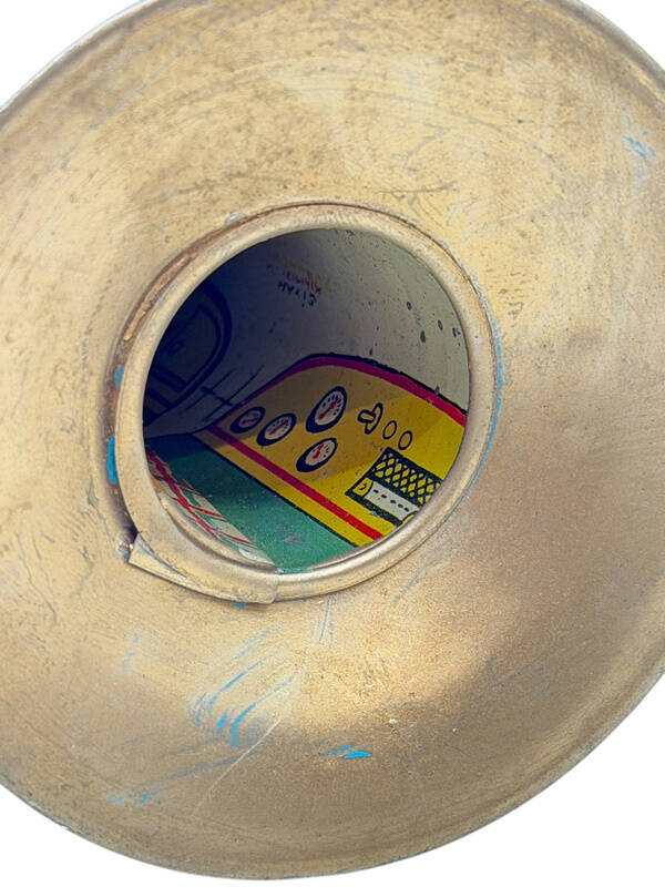 1960's Teneke Oyuncak Altın Borozan AOB5373 - 3