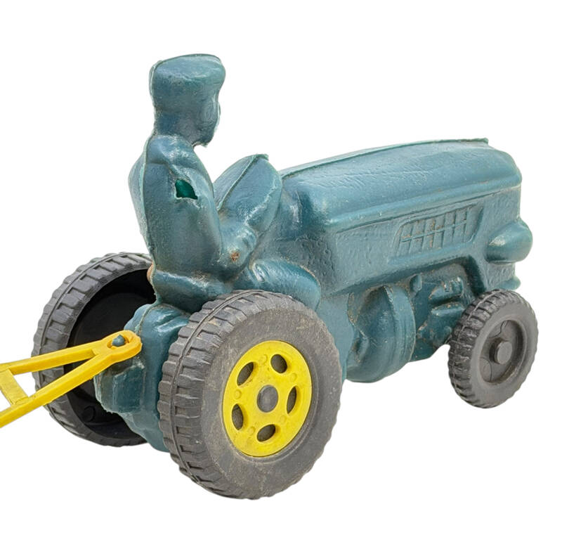 1960's Üfleme Plâstik Oyuncak Römorklu Traktör AOB5088 - 4