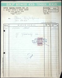 1961 OTO ŞANLI RULMAN A.ÇELEBİ P.BOYAR ve HASAN AKDAĞ Damga Pullu Fatura EFM(N)11583 - Gökçekoleksiyon
