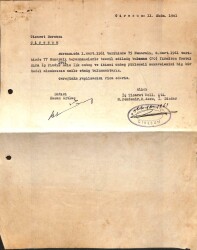 1961 Yılı Giresun Ticaret Borsası Hasan Sütlaç, M.Pekdemir, M.Aksu, İ.Dizdar İmzalı Makbuz EFM(N)9995 - 1