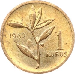 1962 Yılı 1 Kuruş - ÇİL TCM3260 - Gökçekoleksiyon