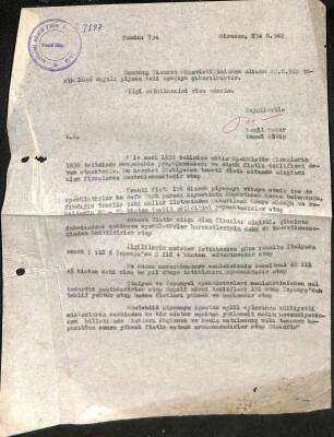 1962 Yılı Fındık İhracatçılar Birliği Hamburg Fındık Yazışmaları Kemal Peker İmzalı EFM(N)9983 - 1