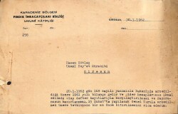 1962 Yılı Karadeniz Bölgesi Fındık İhracatçıları Birliği Kemal Peker İmzalı Fatura EFM(N)9998 - 2