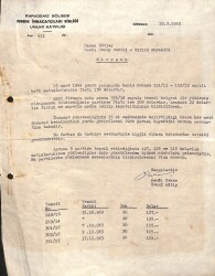 1963 Yılı Karadeniz Bölgesi Fındık İhracatçıları Birliği Hasan Sütlaç Hakkı Özalp Fındık İhraç Evrağı EFM(N)9976 - 2