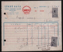 1965 Sabuncubeli SHELL Bayi Satış İstasyon Faturası EFM227 - 3