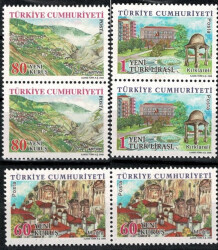 2006 Türkiye Cumhuriyeti İllerimiz VII Serisi 3 Çift - Kırklareli / Artvin/ Muğla (MNH) PPT3046 - Gökçekoleksiyon