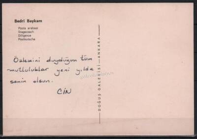 1968 Bedri Baykan Kartpostalı EFM474 - 2