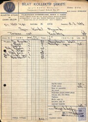 1969 Bilay Kollektif Şirketi Volkswagen Otomobilleri Antetli Damga Pullu Fatura EFM(N)10972 - Gökçekoleksiyon