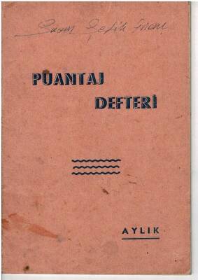 1969 Tüccar Aylık Puantaj Defteri EFM1266 - 1