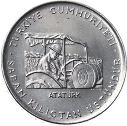 1970 - 2½ Lira FAO *Saban Kılıçtan Üstündür* (Ters) TCH1037 - Gökçekoleksiyon