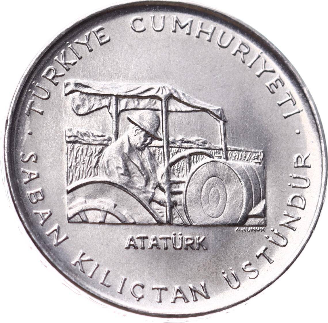 1970 - FAO 2½ Lira *Saban Kılıçtan Üstündür* (TERS) - ÇİL FAO5 - 3