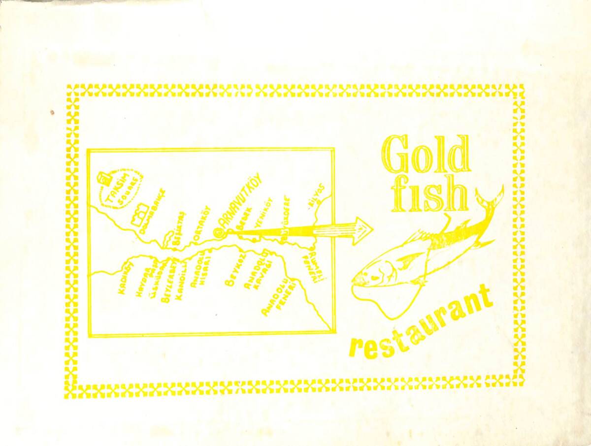 1970'ler Altın Balık Restaurant (Arnavutköy/İstanbul) Fotoğraf Kartı EFMN15341 - 3
