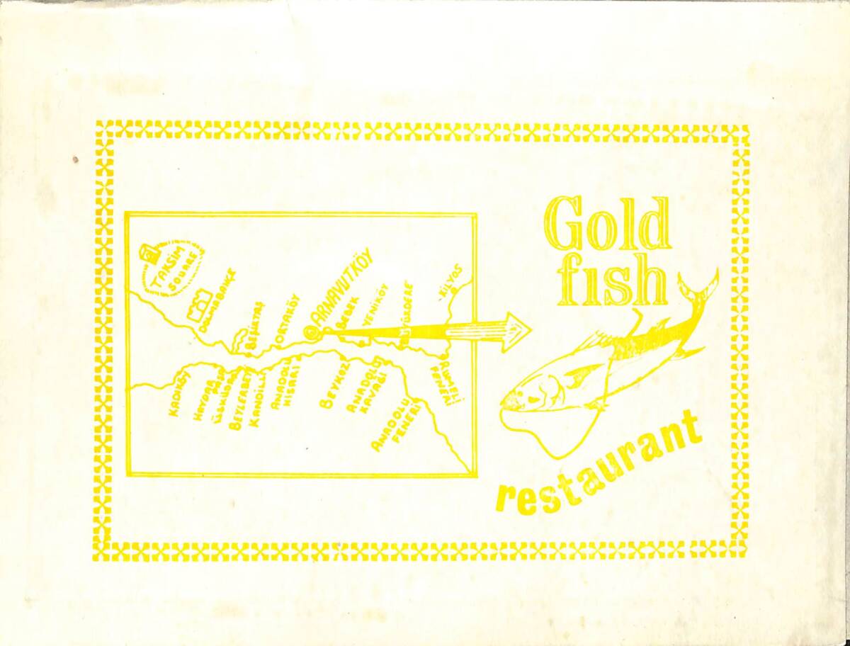 1970'ler Altın Balık Restaurant (Arnavutköy/İstanbul) Fotoğraf Kartı EFMN15341 - 4
