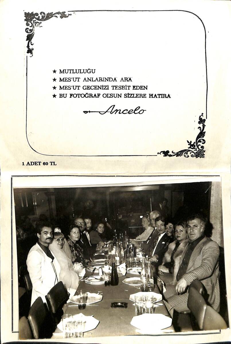 1970'ler Ancelo (Ataköy/İstanbul) Fotoğraf Kartı EFMN15336 - 2