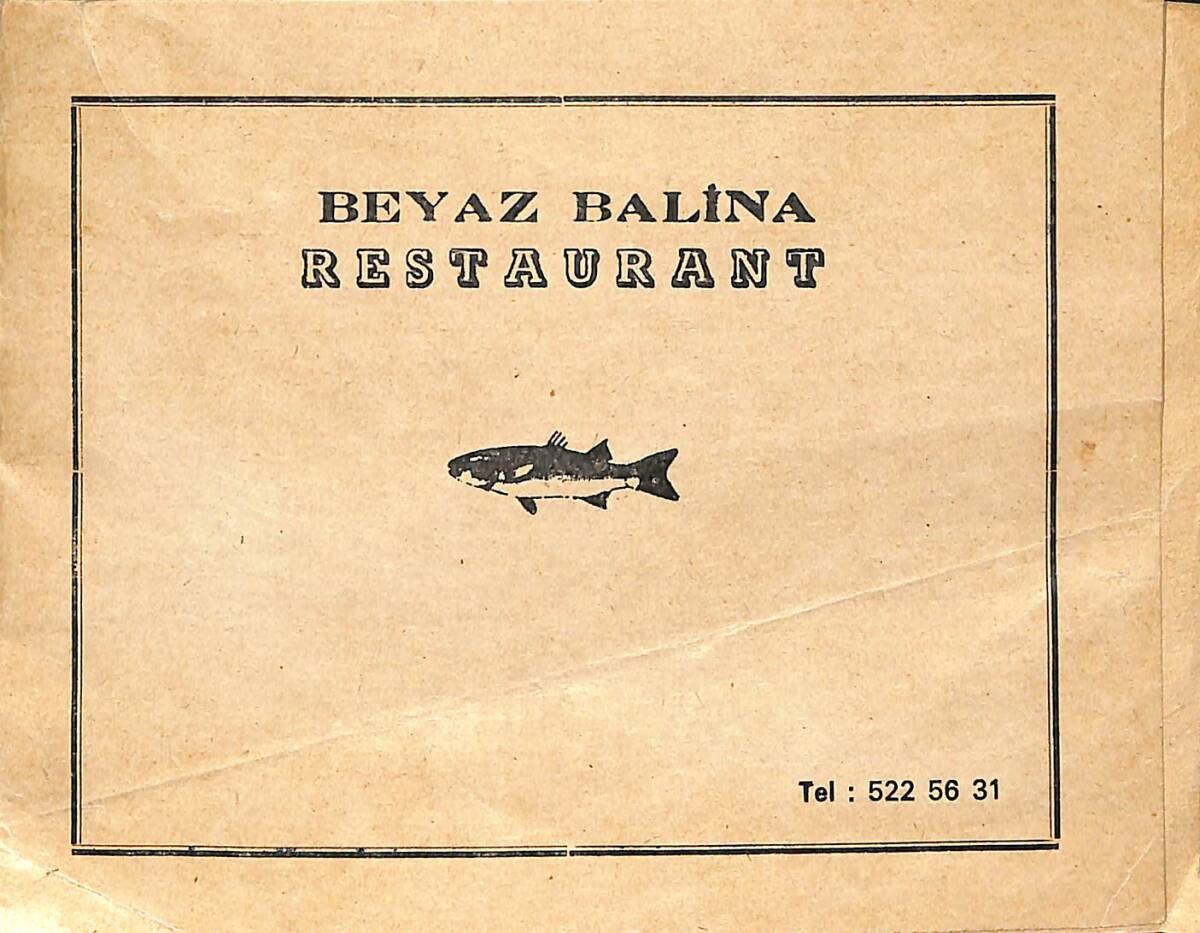 1970'ler Beyaz Balina Restaurant (Kumkapı/İstanbul) Fotoğraf Kartı EFMN15338 - 1
