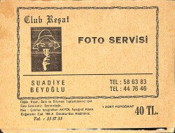 1970'ler Club Reşat (Üsküdar/İstanbul) Fotoğraf Kartı EFMN15348 - 4