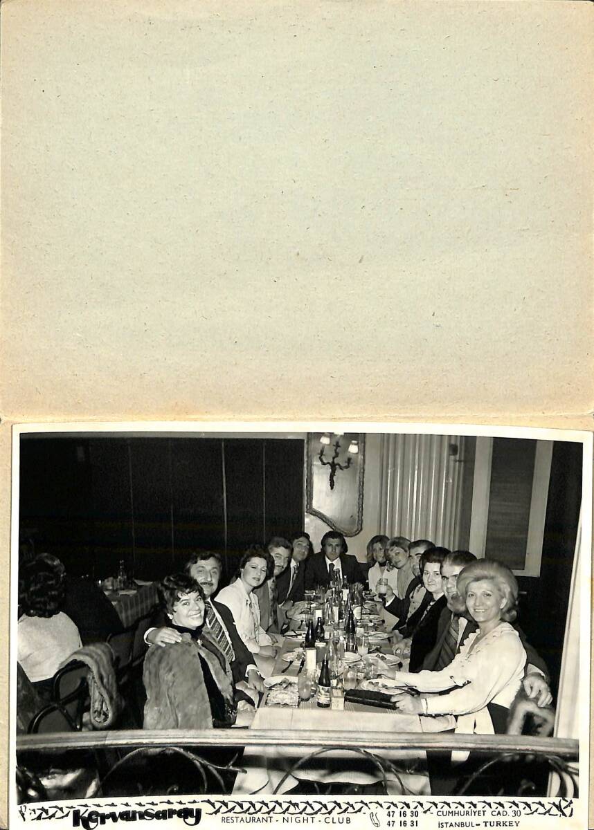 1970'ler Kervansaray Night Club&Restaurant (İstanbul) Fotoğraf Kartı EFMN15343 - 2