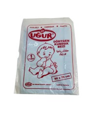 1970'ler Uğur Dörtgen Kundak Bezleri (Kullanılmamış Sıfır Poşetinde) AOB4504 (N) - 3