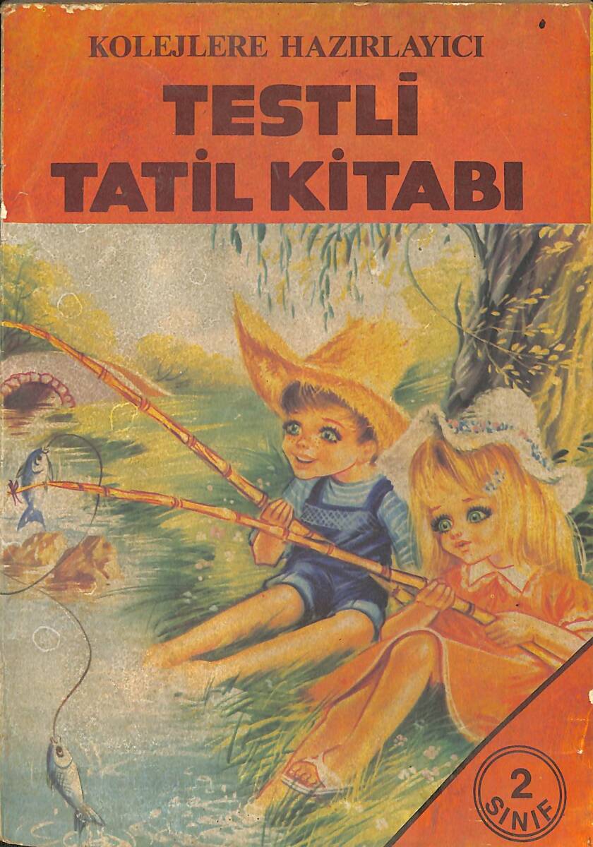 1970's 2.Sınıf Kolejlere Hazırlayıcı Testli Tatil Kitabı NDR99945 - 1