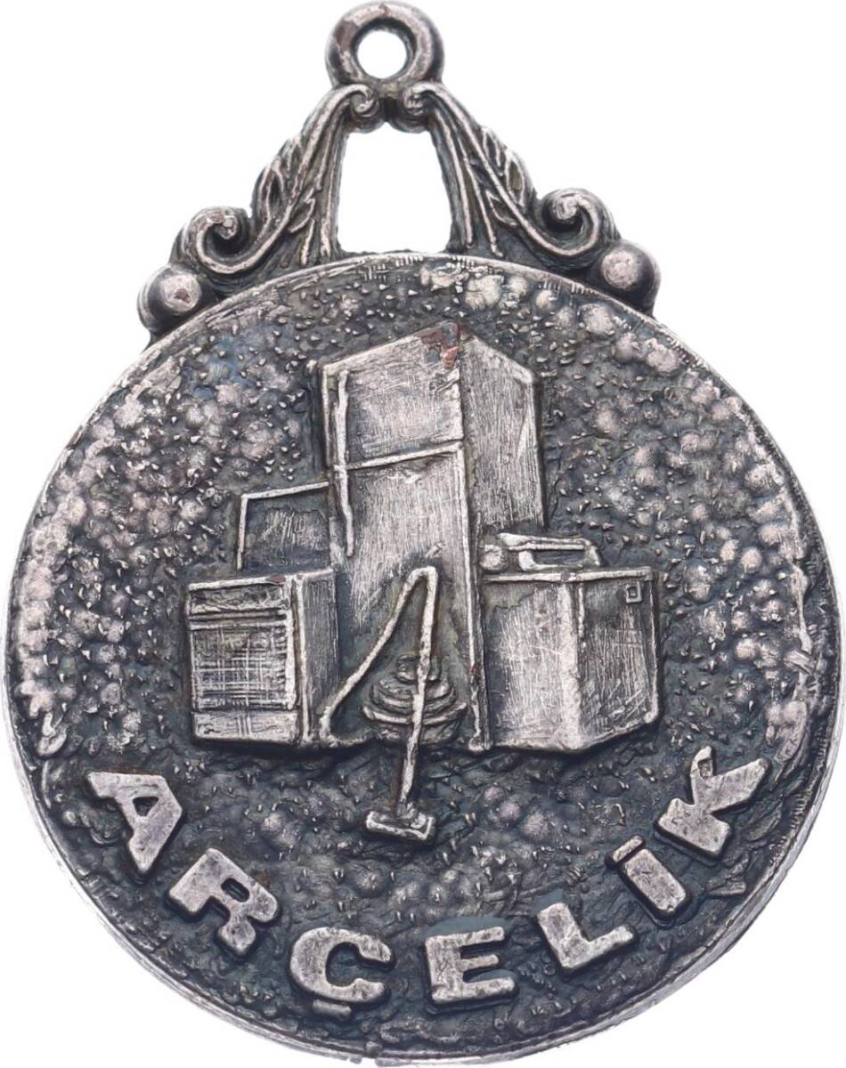 1970s Arçelik Eski Anahtarlık Ucu Gümüş Kaplama MVM2096 - 3