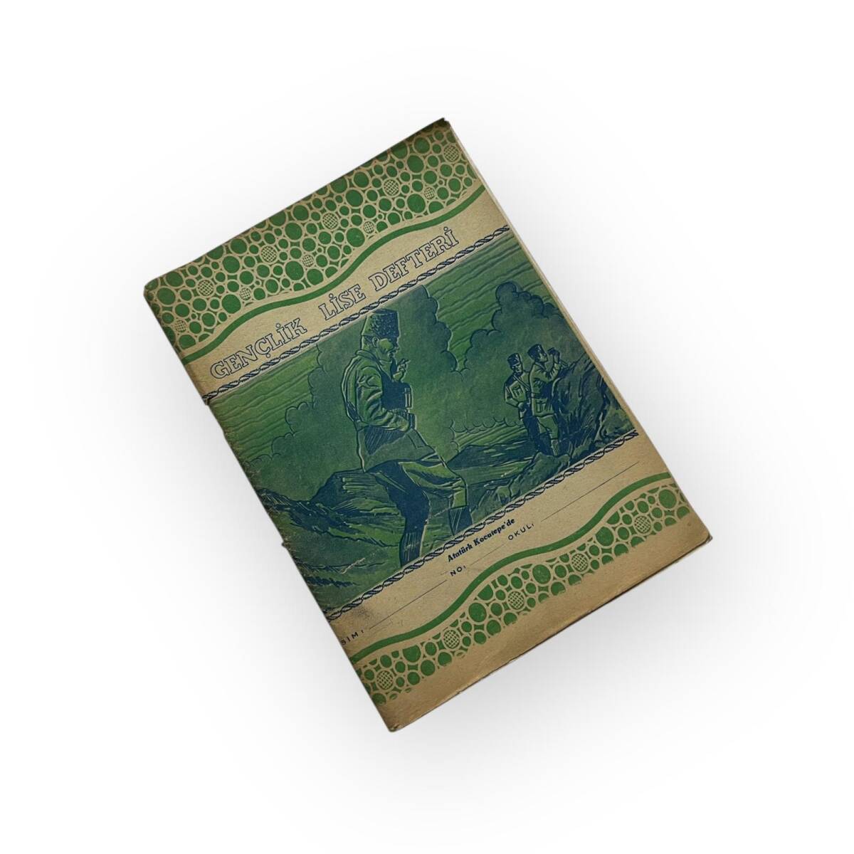 1970s Atatürk Göerselli Gençlik Lise Defteri Çizgisiz 80 Yapraklı#AOB6052 - 1