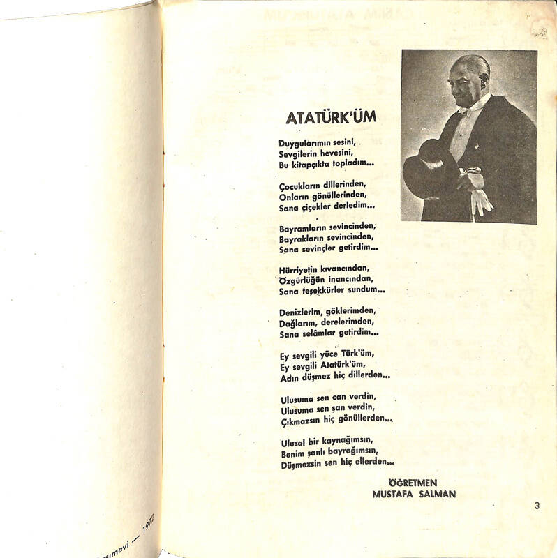 1970's Atatürk Şarkıları Ders Kitabı NDR100495 - 2