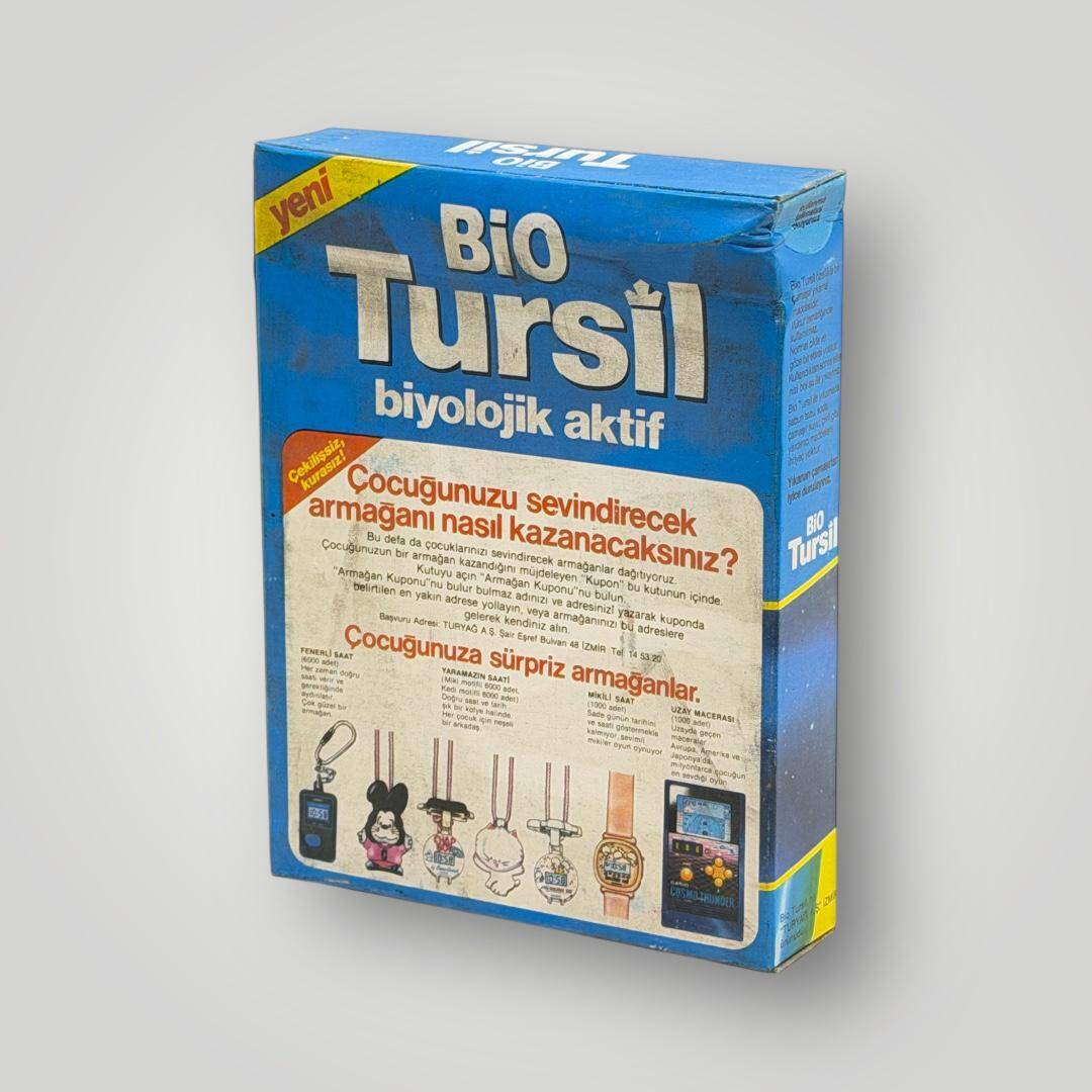 1970's Bio Tursil Toz Deterjan ''Çocuğunuza Sürpriz!..'' Armağanlar Bu Kutuda AOB5042 - 3