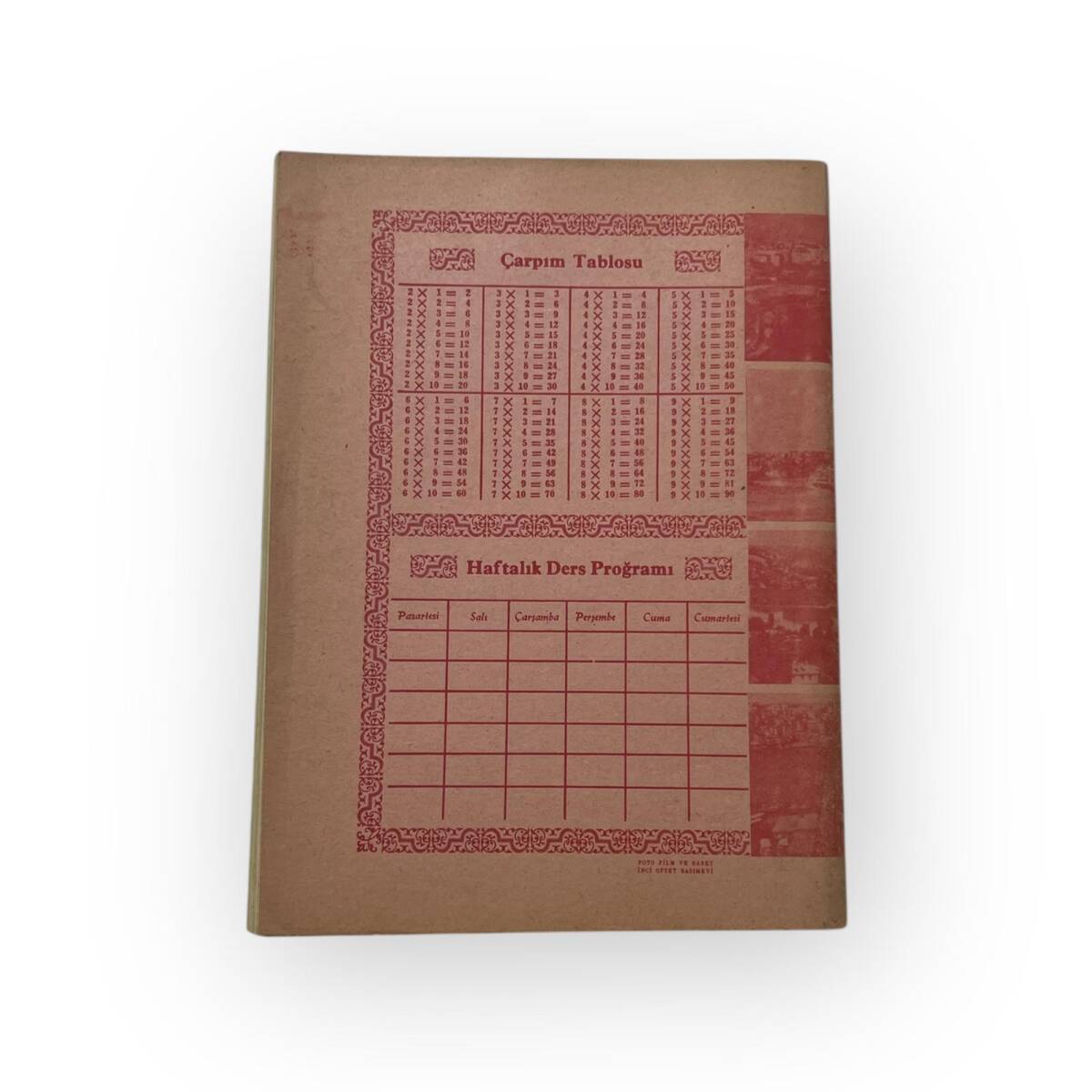 1970s Rumeli Hisarı Görselli Lise Defteri Çizgisiz 80 Yapraklı#AOB6046 - 2