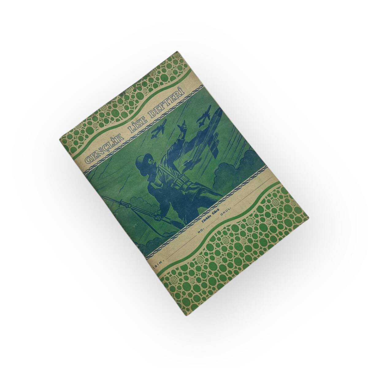 1970s Mehmetçik Görselli Gençlik Lise Defteri Çizgisiz 80 Yapraklı #AOB6038 - 4