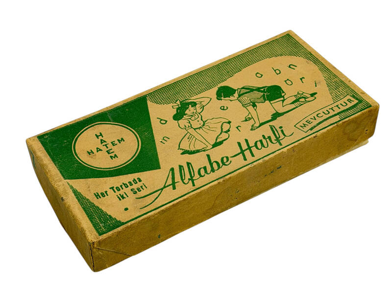 1970's Orijinal Kutusunda Hatem Alfabe Harfleri (Dolu Kutu) AOB5201 - 2