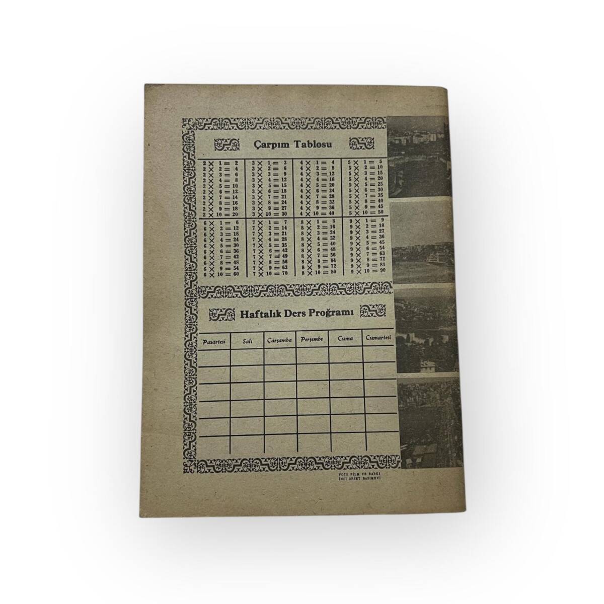 1970s Rumeli Hisarı Görselli Lise Defteri Çizgisiz 80 Yapraklı #AOB6043 - 2