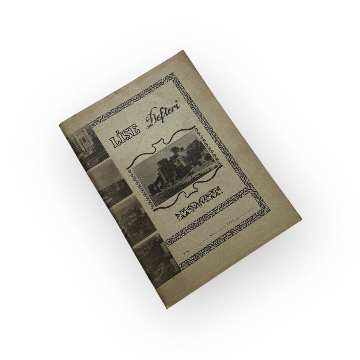 1970s Rumeli Hisarı Görselli Lise Defteri Çizgisiz 80 Yapraklı #AOB6043 - 1