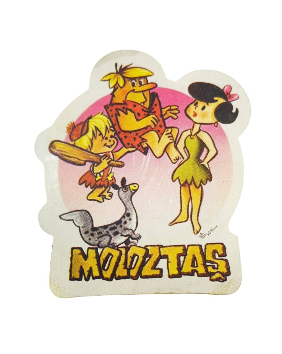1970's Taş Devri (Fred Çakmaktaş-Wilma-Pebbles) Sticker Çıkartma AKS1896 - 1