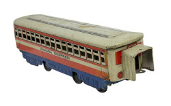 1970's Türk Malı Alasya Teneke Oyuncak Ankara Ekspresi Vagonlu Treni AOB5104 - 5