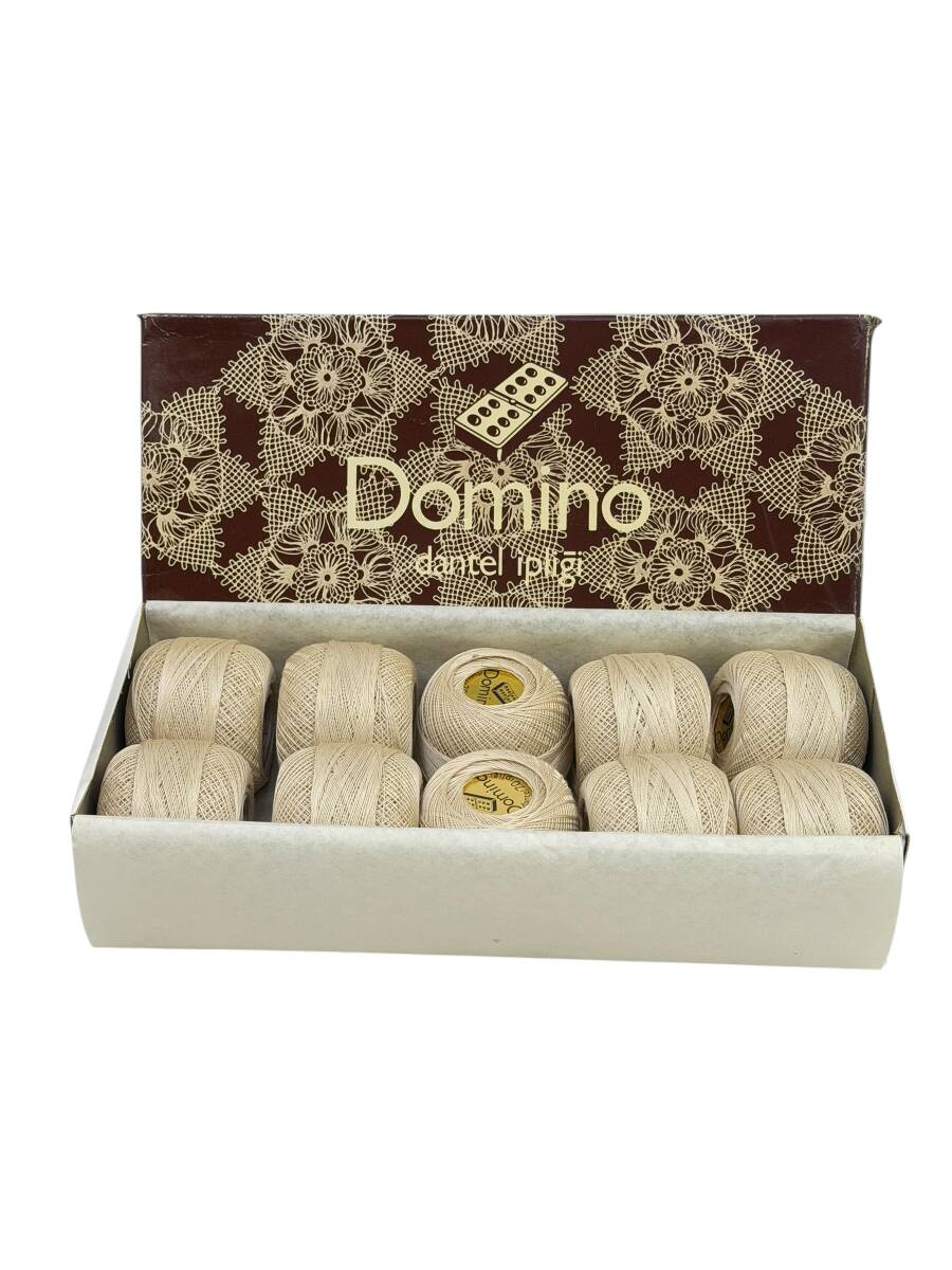 1970's Türk Malı Domino Dantel İpliği (Dolu Kutu) AOB6333 - 1