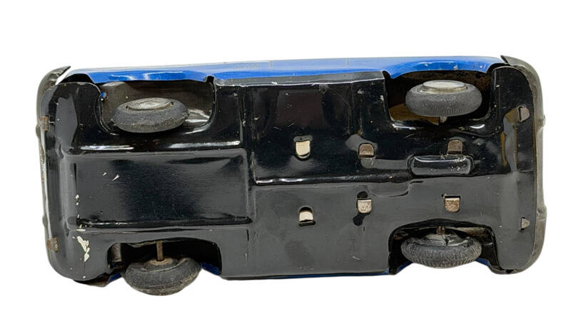 1970's Türk Malı Ne-Kur Sürtme Mekanizmalı Teneke Oyuncak Kamyonet AOB5390 - 6