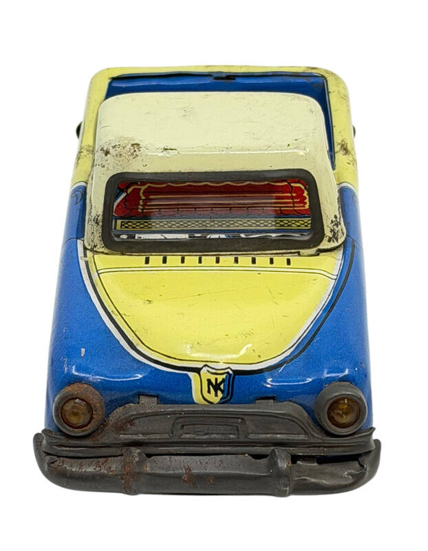 1970's Türk Malı Ne-Kur Sürtme Mekanizmalı Teneke Oyuncak Kamyonet AOB5390 - 2